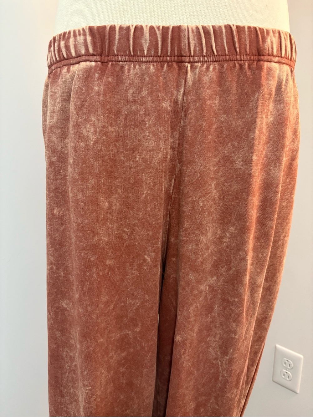 Zenana Outfitters Rust Mineral-Wash Joggers - Picture 2 of 12